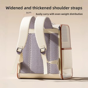 <span class=keywords><strong>Sac</strong></span> à <span class=keywords><strong>dos</strong></span> de transport <span class=keywords><strong>pour</strong></span> animaux de compagnie Oxford, couleur unie, grande capacité, <span class=keywords><strong>pour</strong></span> chats et chiens, design rectangulaire, utilisation en extérieur - Product Image 4