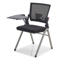 Ventes directes d'usine de meubles de bureau d'accoudoir pliable de haute qualité chaise de bureau de réunion à dossier inclinable