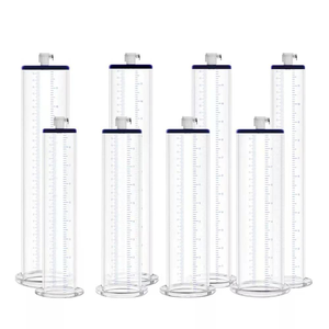 Cilindro de vacío para mejorar las bombas del pene Acrílico transparente no cónico sin costuras con marcas de medición y ajuste de bloqueo - Product Image 1