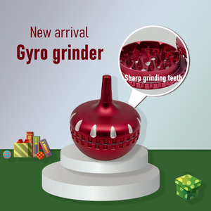 Broyeur à herbes rotatif de 63 mm en gros, logo personnalisé, broyeur gyroscopique avec dents tranchantes pour un broyage rapide, accessoires pour fumer - Product Image 2