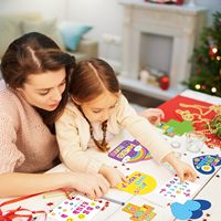 Artisanat religieux chrétien de Jésus pour enfants, kit d'artisanat pour l'école du dimanche en vrac, Jésus t'aime, autocollant DIY, décoration suspendue