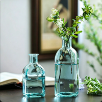Ensemble de mini-vases en verre dégradé nordique, petits flacons décoratifs pour fleurs, centre de table, décoration intérieure, cadeau de mariage ou de pendaison de crémaillère