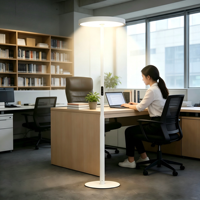 Lámpara de Pie LED Moderna para Sala de Lectura u Oficina, Lámpara de Pie Vertical Decorativa de Aluminio, Regulable, en Oferta