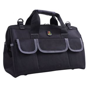 Heavy Duty 18-inch Close Top Wide Mouth Storage Electrician Tool Bag with Padded Adjustable Shoulder Strap - Product Image 1