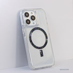 Étui de téléphone portable transparent avec charge sans fil magnétique TPU PC TPE pour iPhone 13 14 15 Pro Max - Product Image 6