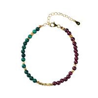 Bracelet tendance en forme de boule avec strass en cristal, emballé de manière exquise, avec fermoir mousqueton