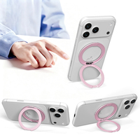 Meilleures ventes Haute précision 360° °   Support de téléphone rotatif compatible avec toutes les coques de téléphone, support de bureau à double pliage avec aimant puissant et anneau de maintien
