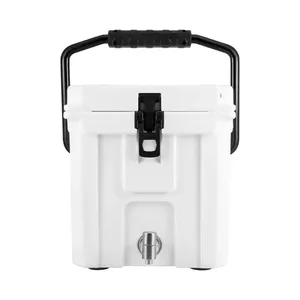 10qt rotomolded nhỏ làm mát nhựa ICE ngực rotomolded cách điện Cooler box với nước TAP