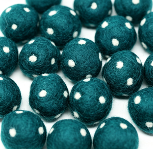 Boules en feutre <span class=keywords><strong>de</strong></span> <span class=keywords><strong>laine</strong></span> pure <span class=keywords><strong>épaisse</strong></span>s, pompons rayés et à pois faits à la main, fournitures d'artisanat et <span class=keywords><strong>de</strong></span> jeu sensoriel Montessori pour enfants - Product Image 4