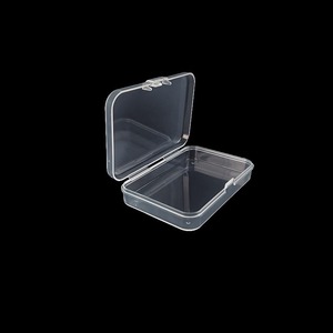 Transparent <b>Plastic</b> Storage <b>Box</b> 7.5X4.5X1.5Cm PP Jewelry Organizer With Lid For Small Parts And Accessories - Product Image 2