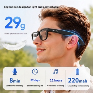 Gafas Inteligentes con Llamadas, Interpretación Simultánea, Asistente de Voz con IA, Grabación de Música, Reproductor de Música, Linterna Brillante - Product Image 3