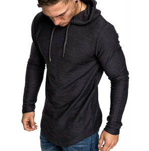 Camiseta de Manga Larga, Sudadera Deportiva Informal con Cordón, Camiseta para Hombre, Camiseta Transpirable - Product Image 4