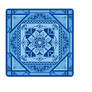Tapis de Mahjong Rouge Moderne Pliable Antidérapant en Caoutchouc Écologique Silencieux avec Bord Verrouillable Lavable Impression <span class=keywords><strong>HD</strong></span> Pièce Unique pour Plateau 4 Joueurs - Product Image 6