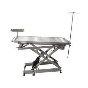 Table de traitement pour animaux de compagnie en acier inoxydable, réglable en hauteur, avec chauffage électrique, table d'opération pour toilettage canin - Product Image 3