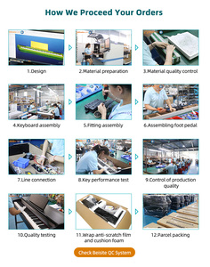 סיטונאי נייד 88 מפתחות מקלדת פסנתר דיגיטלי מוסיקה אלקטרונית מקלדת סין מפעל - Product Image 4