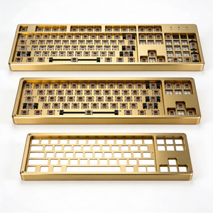 Boîtier de clavier mécanique en laiton et aluminium usiné sur mesure par CNC - Product Image 5