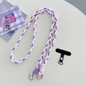 High Quality Adjustable Nylon Polyester Universal Cell Phone Crossbody Lanyard Straps Chain Durable Eco-Friendly Custom Color