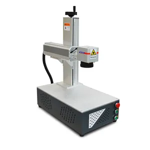 Faserlaser beschriftung maschine für Edelstahl 20W 30W 50W Tragbare Schreibtischfaser-Laser gravur maschine