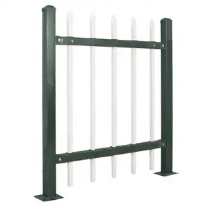 Weld Spear Top Steel Wrought Iron Fence PVC Picket Fence