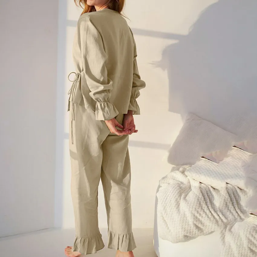 Benutzer definierte Frauen Pyjamas De Navidad Vetement Femme Satin Pyjamas Mujer Roben, Femmes Robe De Soir Pyjamas Familiäre Nachtwäsche/