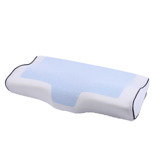 Oreiller en mousse à mémoire de forme rafraîchissante OEM pour vertèbres cervicales, tissu doux amovible avec thérapie de massage pour le cou, idéal pour hôtels - Product Image 1
