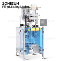 Machine de remplissage et de scellage verticale automatique à haute vitesse ZONESUN ZS-FP220 pour pâte alimentaire, sauce épaisse, sachet