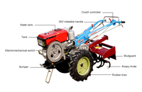 Tracteur à chenilles autopropulsé de 8 à 32 ch, matériel agricole, tracteur à chenilles manuel, tracteur agricole avec charrue rotative
