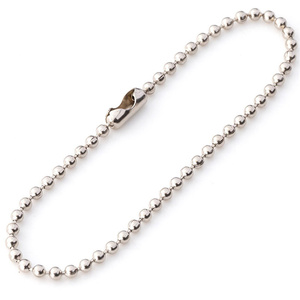 Customized Stainless Steel Keychain, Bead Ball Dogtag Chain, Necklace Fashion Key Jewelry Parts Chain