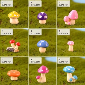 Artisanat mignon bricolage résine Cabochon 3D Miniature champignons décoration de la maison accessoires pour maison de poupée - Product Image 3
