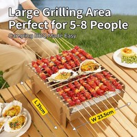 JIAHUI FSC EU-conforme wegwerp barbecuegrill van PPWR EN13432 composteerbaar bamboe papier houtskoolgrill DE markt