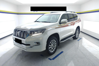 Voiture d'occasion haut de gamme Toyota Prado 2019 blanche 3.5L TX-L, exportation de voitures d'occasion