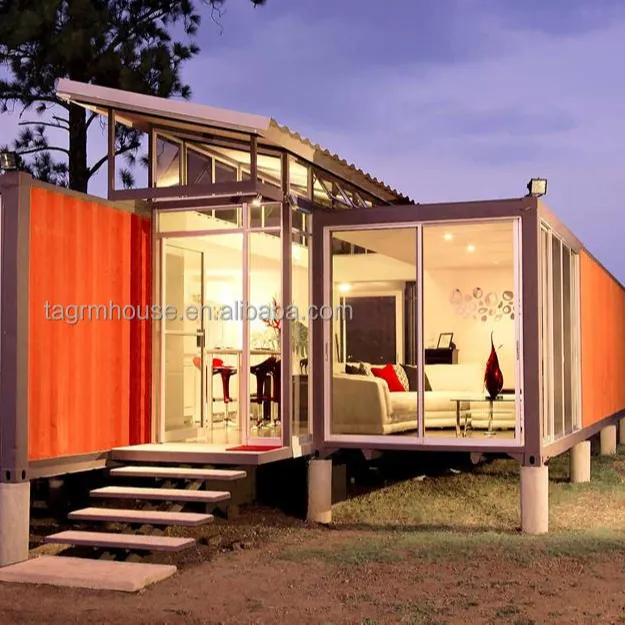 Casa Modular Tiny Home Prefabricated design Steel Structure Villa Easy Assemble 40Ft Luxury Home Container Prefab Houses
