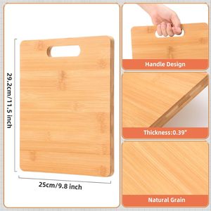 Planches à découper en bambou personnalisées avec poignées, plateaux <span class=keywords><strong>de</strong></span> service en bambou, cadeaux gravés personnalisés - Product Image 2
