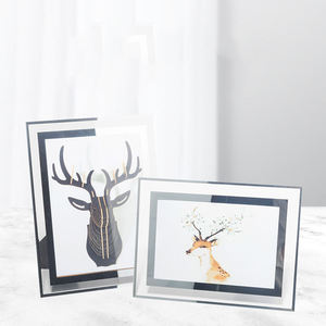 Tùy chỉnh bán buôn hiện đại rõ ràng đơn giản Tabletop nổi treo kính không khung ảnh hình ảnh khung - Product Image 2