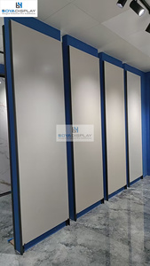 Trung Quốc Nhà Sản Xuất Đơn Giản Kim Loại Trần Sàn Gạch Gốm Hiển Thị Giá Treo Tường Xoay Hiển Thị Giá Cho Showroom - Product Image 6