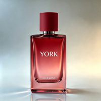 Flacon de parfum en verre de luxe de 50 ml avec pulvérisateur à pompe, estampage à chaud, couleur personnalisée, emballage de luxe