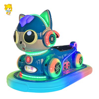 Adorable voiture tamponneuse en plastique 24V pour enfants, idéale pour les centres commerciaux, les parcs d'attractions, les aires de jeux et les parcs d'aventure, utilisable en intérieur et en extérieur