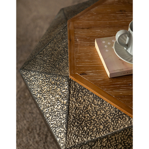 Wabi-Sabi stijl fortuinthee-tafel vintage luxe salontafel voor de woonkamer luxe bijzettafel - Product Image 3