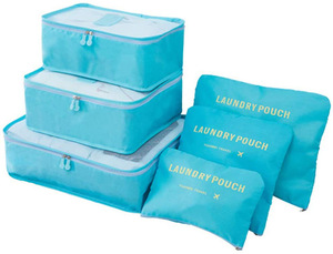 6 Pcs Polyester Compression Luggage Organizers Bag for Travel Personal Packing Cubes Wholesale Travel Bag Organizer <b>Sets</b> - Product Image 2