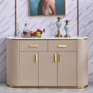 Set di Tavolini da Caffè e Porta <span class=keywords><strong>TV</strong></span>, <span class=keywords><strong>Mobili</strong></span> con Struttura Dorata e Marmo, Arredamento Moderno per la Casa, <span class=keywords><strong>Mobili</strong></span> Personalizzati per il <span class=keywords><strong>Soggiorno</strong></span> - Product Image 4