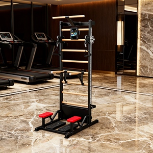 Paquete Completo de Escalera Sueca con Barras, Colchoneta, Correas y Guía de Entrenamiento para Gimnasio en Casa - Product Image 6