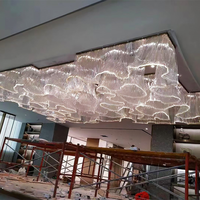 Lumière LED suspendue pour intérieur et extérieur, rideau de voile, bande lumineuse paysagère, CRI 90 élevé, 6000 Lumens, pour théâtre, mariage, décoration de fêtes