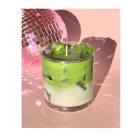 A07T Großhandel Matcha Latte Eis kaffee Food Jelly Gel Duftglas Kerzen für die Inneneinrichtung