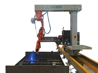 Station de travail robotisée de soudage de structures métalliques KONY, entièrement automatique, à commande PLC, avec scanner 3D intelligent et autonome