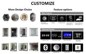 <span class=keywords><strong>Miroir</strong></span> de bain Led étanche, personnalisé, classique, moins cher, hôtel intelligent, armoire à médicaments - Product Image 6