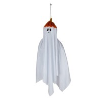 Ornement suspendu fantôme d'Halloween, chapeaux élégants, décor suspendu multi-designs, 50 cm, tissu, utilisation intérieure/extérieure, fête festive mignonne
