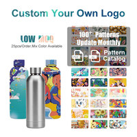 Wholesale 1000ml Customize Color Changing Long Hot Powder Coated Bulk Workout Water Bottles 2022 No Minimum