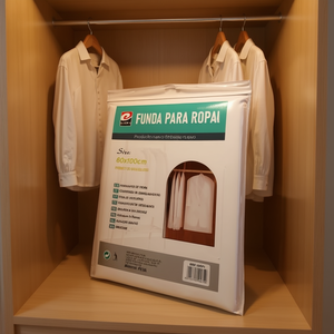 Protezione per abiti Erpsl 60x100 cm con bordo senza cerniera per riporre gli abiti nell'armadio - Product Image 2