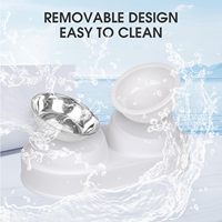 Vente en gros de bols doubles en céramique inclinés pour chats, protection du cou, anti-vomissement, distributeur de nourriture et d'eau surélevé pour chats et chatons