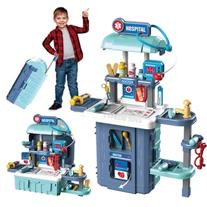 <span class=keywords><strong>Jouet</strong></span> Enfant 3 EN 1 Valise Trolley Semblant Docteur Jouets Enfants Médecin Kit Médical Pour Enfants - Product Image 1